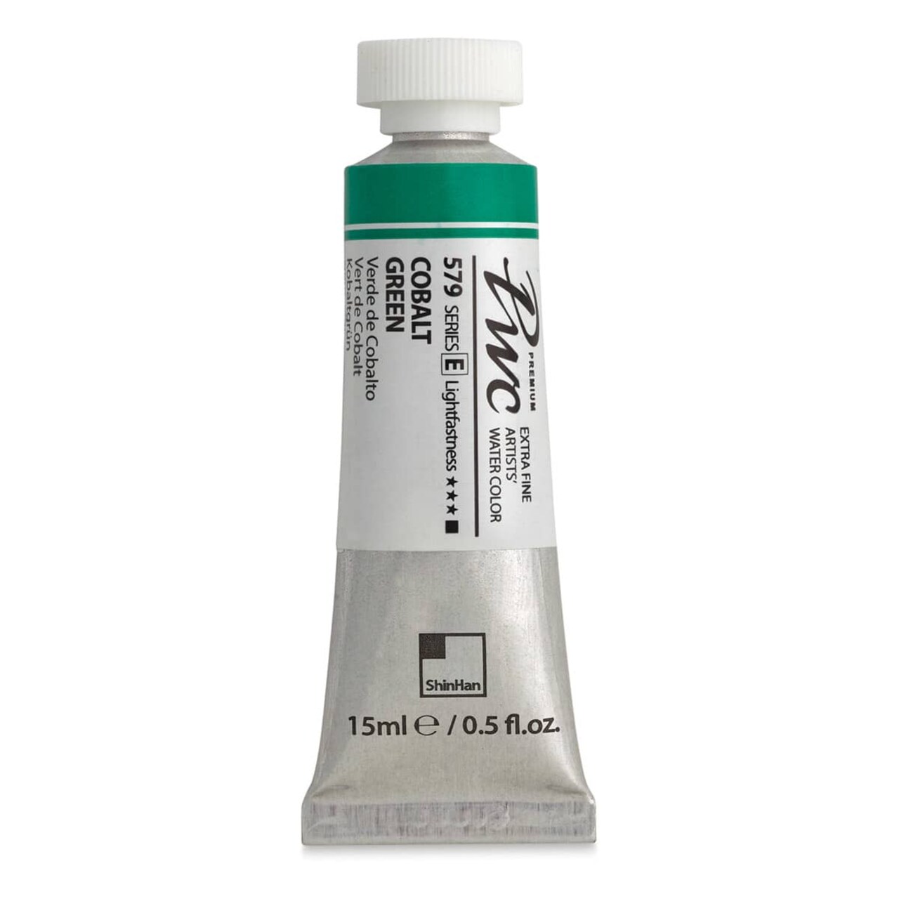 ShinHan PWC Extra Fine Professional Watercolor - Cobalt Green, 15 ml, Tube